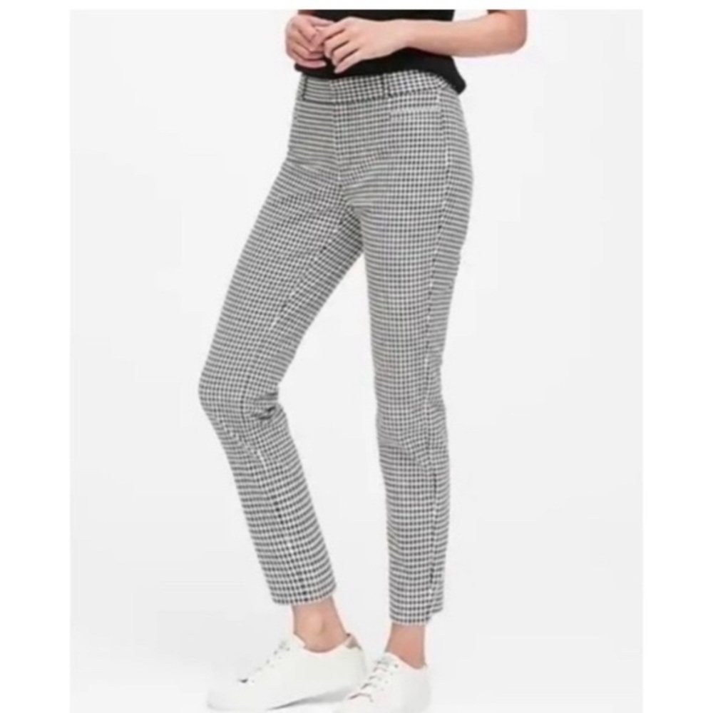Banana Republic Curvy Sloan Pant in Houndstooth NWT
